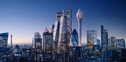 Este futuro rascacielos prevé levantarse al lado del edificio Gherkin ('el Pepinillo'), que es uno de los más emblemáticos y conocidos del 'skyline' londinense.
