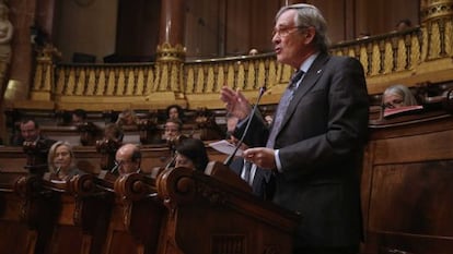 El alcalde de Barcelona, Xavier Trias, en un momento del Pleno.