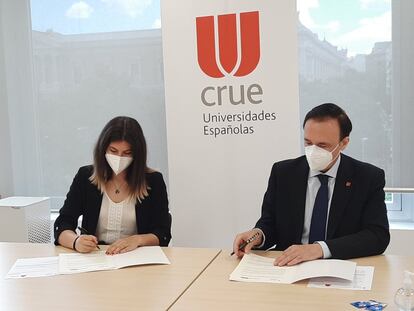 Crue Universidades Españolas y la Coordinadora de Representantes de Estudiantes de Universidades Públicas (Creup) han renovado el convenio marco de colaboración, en el que ambas organizaciones se comprometen a trabajar conjuntamentecon el fin de lograr que España desarrolle un sistema universitario social y de calidad.