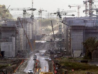 Obras en el Canal de Panamá.