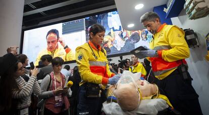 Presentación de la ambulancia conectada 5G.