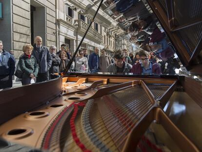 Un dels pianos del Maria Canals al Passeig de Gràcia.