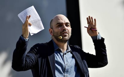 El escritor y periodista Roberto Saviano. 