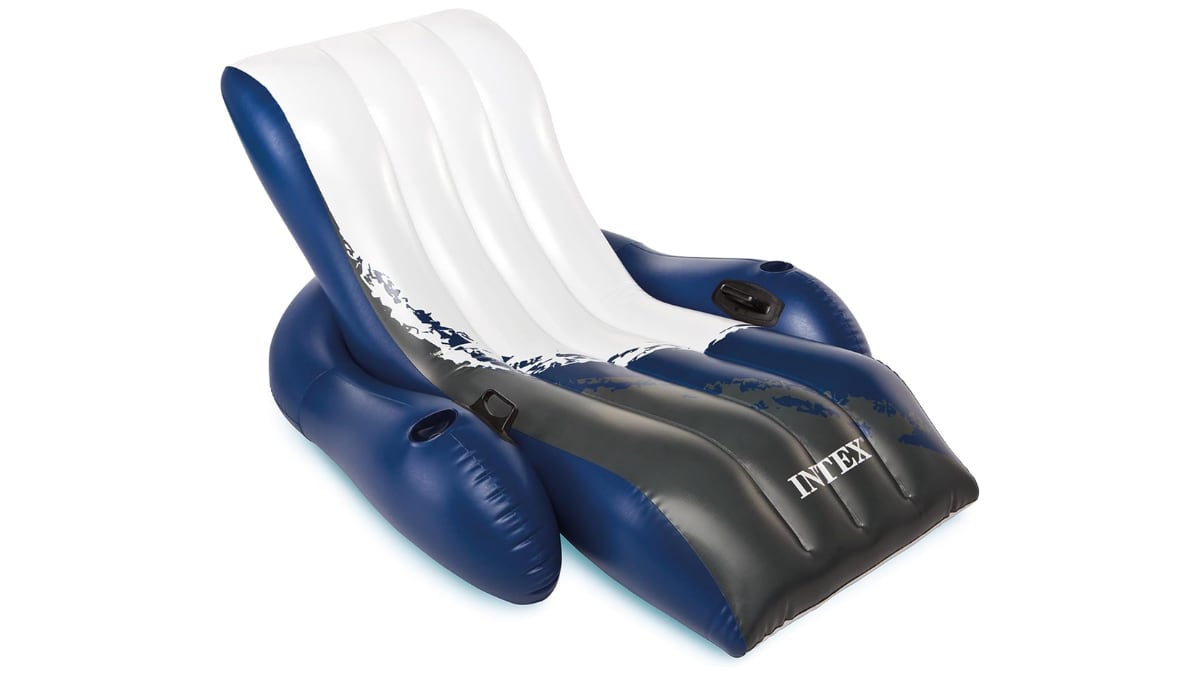 Inflatable chair-shaped chair.