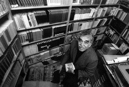 El escritor Gabriel García Márquez, en Barcelona (1991).