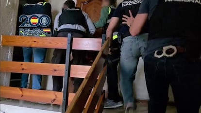 Imagen del operativo policial.