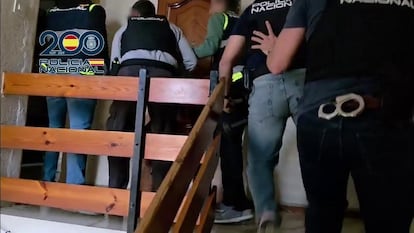 Imagen del operativo policial.