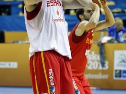 Marc Gasol, durante un entrenamiento.