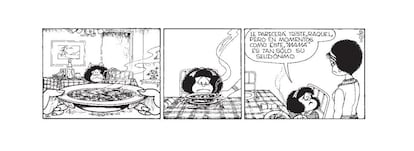 Tira cómica de Mafalda.