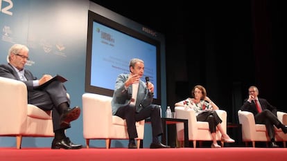 El expresidente José Luis Rodríguez Zapatero, en Córdoba.
