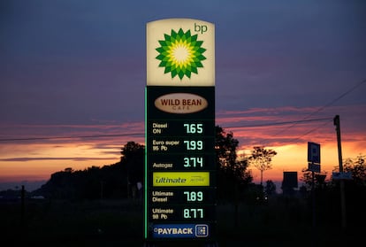 Gasolinera de BP en Pienkow, Polonia.