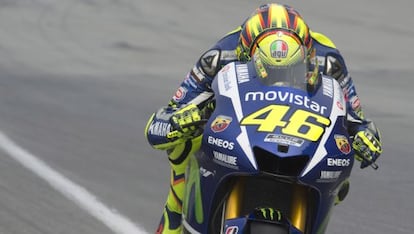 Rossi durante el gran premio de Malasia en Sepang.