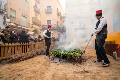 Imagen de la última Gran Festa de la Calçotada de Valls, en enero de 2023.