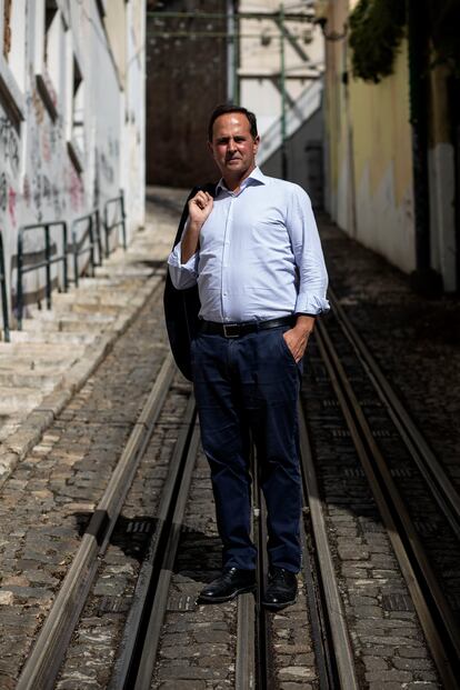 El alcalde de Lisboa, el socialista Fernando Medina, el pasado martes en el centro histórico.