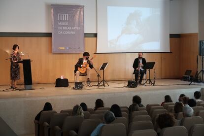 Momento del concierto en el Museo de Belas Artes de A Coruña.