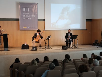 Momento del concierto en el Museo de Belas Artes de A Coruña.