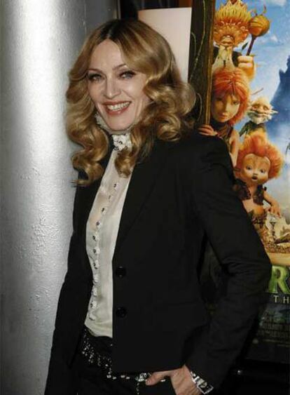 Madonna a su llegada al estreno de la película "Arthur and The Invisibles"