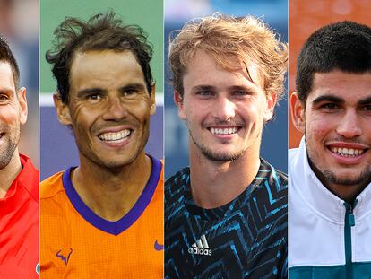 Jugadores de cuartos del Roland Garros 2022.