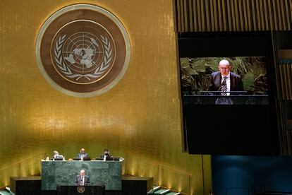 Vasily Nebenzya, embajador de Rusia en la ONU, el miércoles pasado en la sede del organismo en Nueva York.