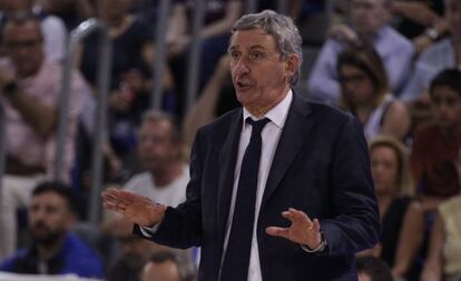 Svetislav Pesic, en la final de la ACB contra el Madrid.