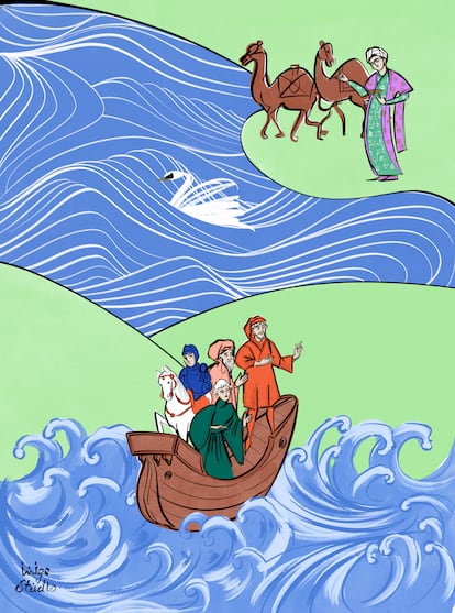 Viajede Marco Polo ilustrado por Íñigo Gutiérrez.
