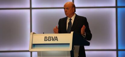 El presidente de BBVA, Francisco Gonz&aacute;lez