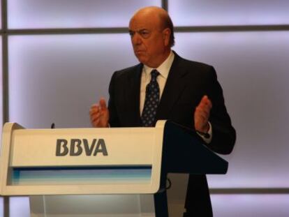 El presidente de BBVA, Francisco Gonz&aacute;lez