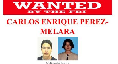 Carlos Enrique Perez-Melara ha sido incluido en la lista de los ciberesp&iacute;as m&aacute;s buscados de EE UU (Imagen cedida por el FBI)