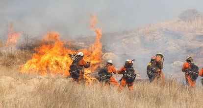 Imagen del 8 de noviembre del devastador incendio que ha afectado a California.