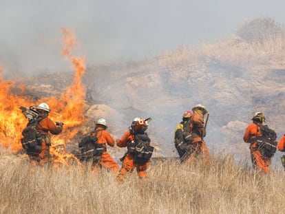 Imagen del 8 de noviembre del devastador incendio que ha afectado a California.
