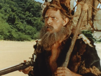 Dan O'Herlihy en el 'Robison Crusoe' de Buñuel (1954).