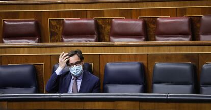 Health Minister Salvador Illa in Congress on Thursday.