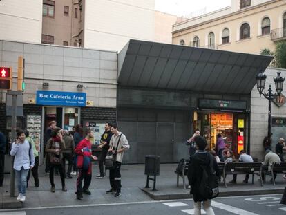 L&#039;estaci&oacute; de metro de Fontana. 