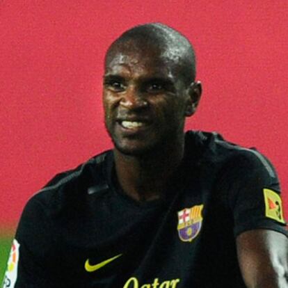 Abidal, al lesionarse.