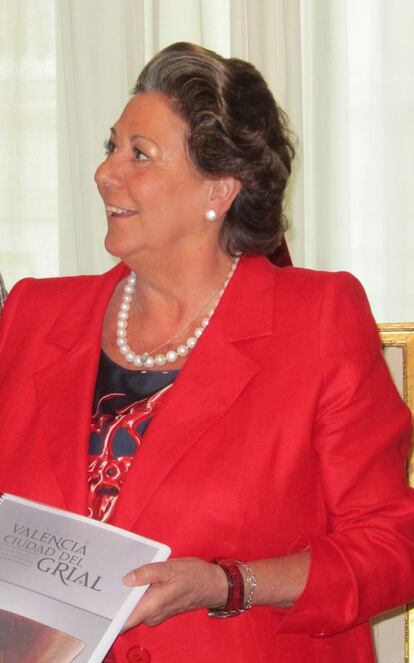 La alcaldesa de Valencia, Rita Barberá, este lunes.
