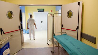 Zona de acceso quirúrgico del Hospital Universitario Virgen del Rocío de Sevilla.