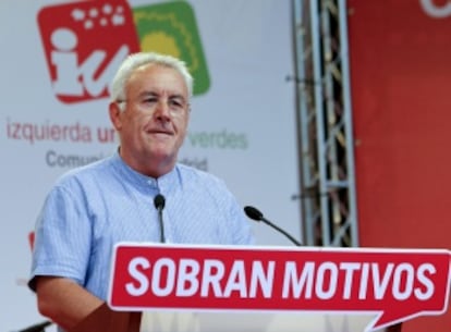 Lara en el cierre de campaña, en Madrid.