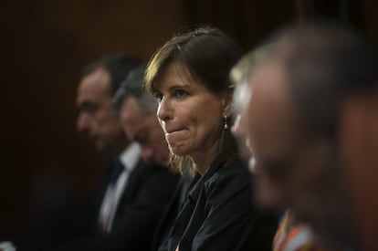 Victoria &Aacute;lvarez este lunes en el Parlament.