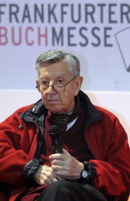 Francisco Solano López, en una fotografía tomada en la Feria del Libro de Fráncfort.