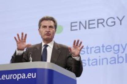 G&uuml;nther Oettinger, comisario europeo de Energ&iacute;a.