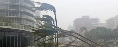 Los efectos del huracán Irma a su llegada a Miami.