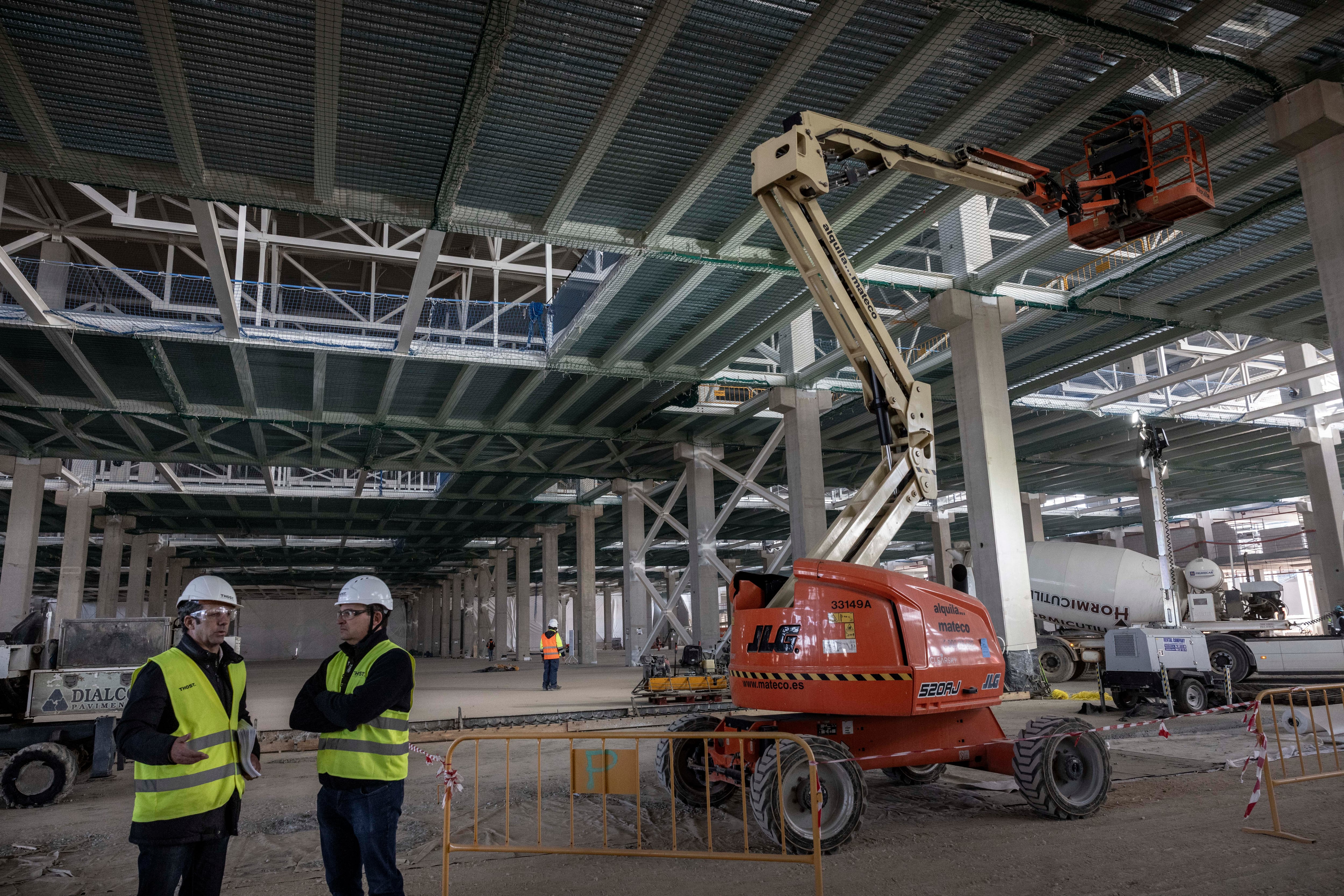 Vista general de las obras en Sagunto de la gigafactoría de PowerCo, filial del grupo Volkswagen.