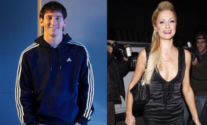 Leo Messi y Paris Hilton.