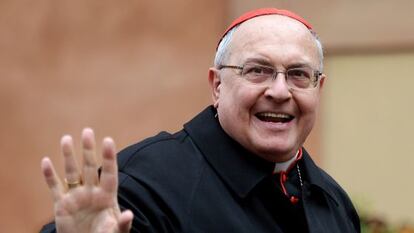 El cardenal Sandri, este viernes en el Vaticano.