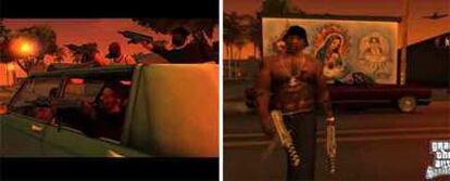 Imágenes del videojuego <i>Grand Theft Auto.</i>