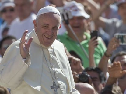 O papa Francisco, na praça de São Pedro do Vaticano.