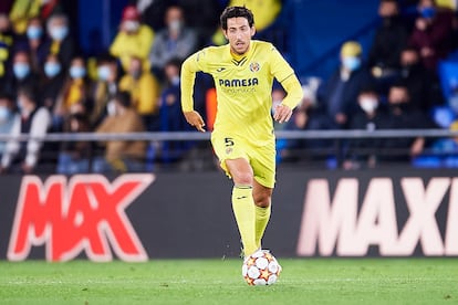 Dani Parejo durante un partido de Champions, esta temporada.