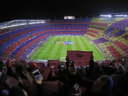 Imagen del Camp Nou en el cl&aacute;sico de la temporada pasada. 