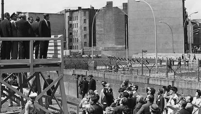 El presidente Kennedy durante su visita a Berlín en junio de 1963.