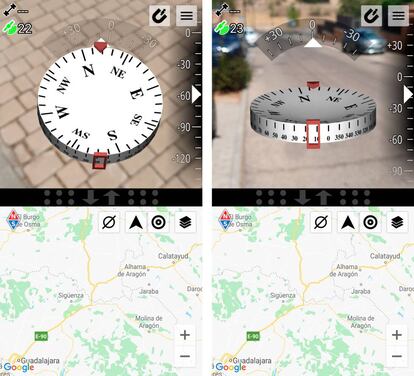 Brújulas AR para el móvil.